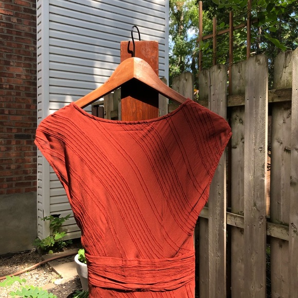 ‘Anthropologie’ Burnt Orange Dress - Picture 3 of 3
